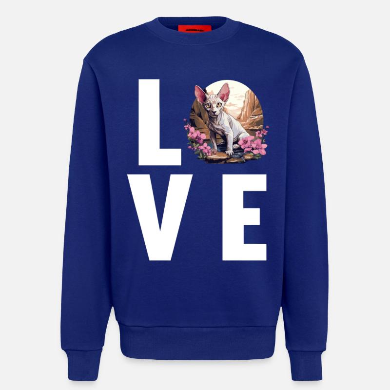 Sphynx Kätzchen Sphynx Katze - Sweatshirt - made by SPREAD - Iconic Blue