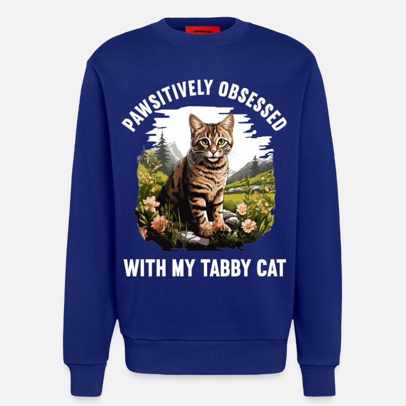 Tabby Kitten Tabby Cat - Sweatshirt - made by SPREAD - Iconic Blue