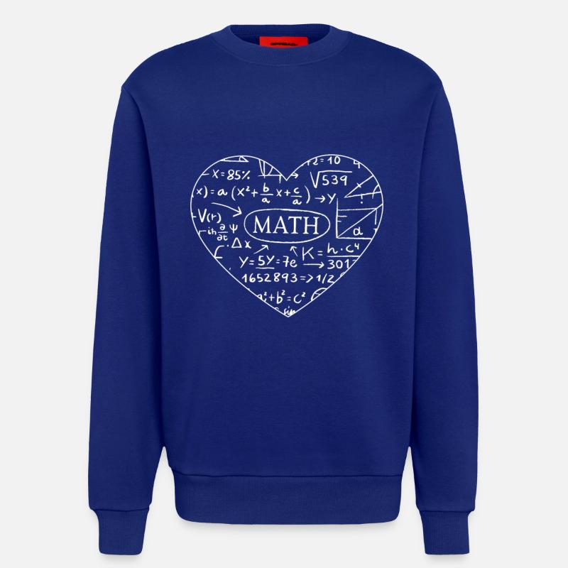 Math maths aiment les mathématiciens - Sweat bio décontracté fabriqué en UE - Iconic Blue