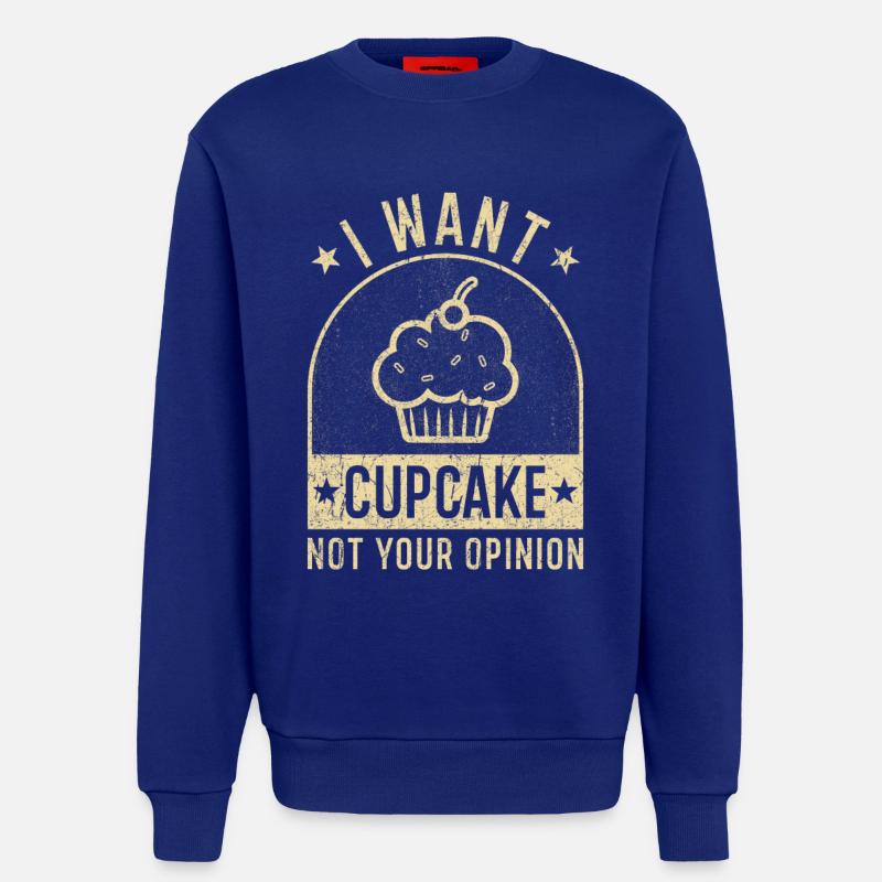 Cupcake baking gift funny - Sweatshirt - made by SPREAD  - Iconic Blue