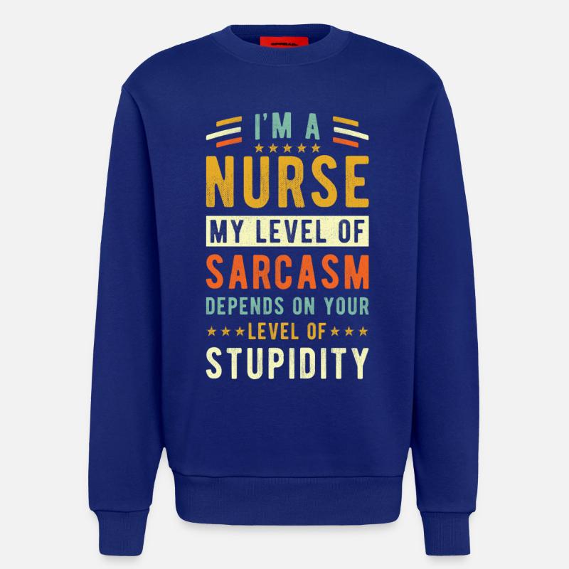 Krankenschwester Geschenk - Sweatshirt - made by SPREAD  - Iconic Blue