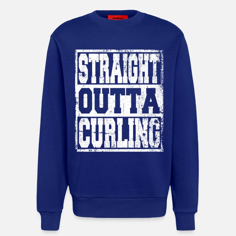 Curling Spruch lustig - Sweatshirt - made by SPREAD - Iconic Blue