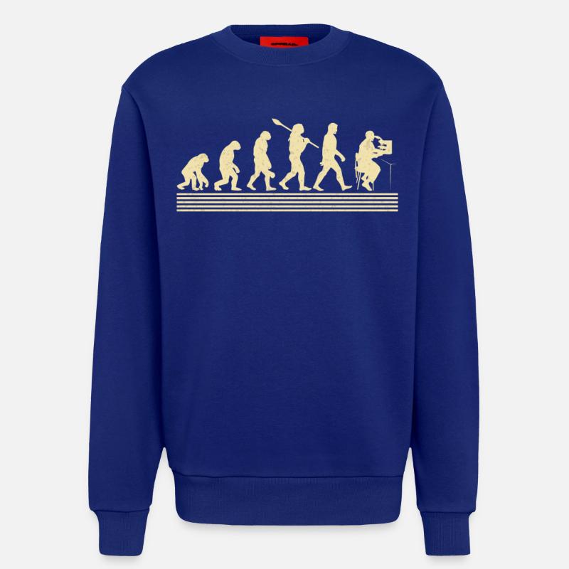 Epidemiological evolution - Sweatshirt - made by SPREAD  - Iconic Blue