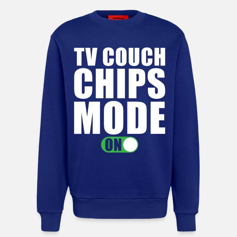 Tv Couch Chips Modus Ein - Sweatshirt - made by SPREAD - Iconic Blue