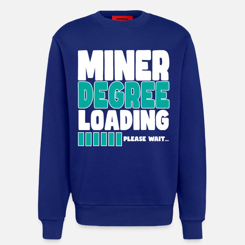 Miner invites training - Sweatshirt - made by SPREAD  - Iconic Blue