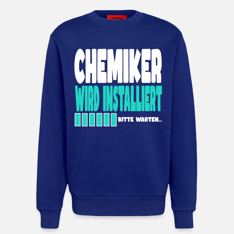 Chemiker wird installiert - Sweatshirt - made by SPREAD  - Iconic Blue