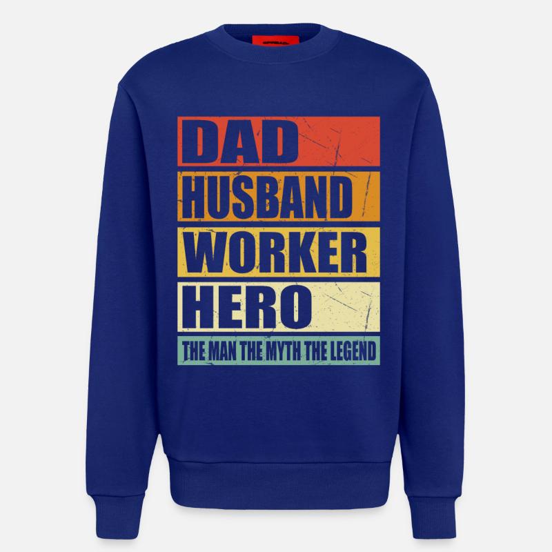 Vater Ehemann Arbeiter Held - Sweatshirt - made by SPREAD  - Iconic Blue