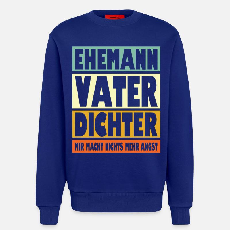 Dichter Vater Ehemann Held - Sweatshirt - made by SPREAD  - Iconic Blue
