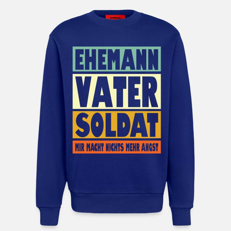 Soldat Vater Ehemann Held - Sweatshirt - made by SPREAD  - Iconic Blue
