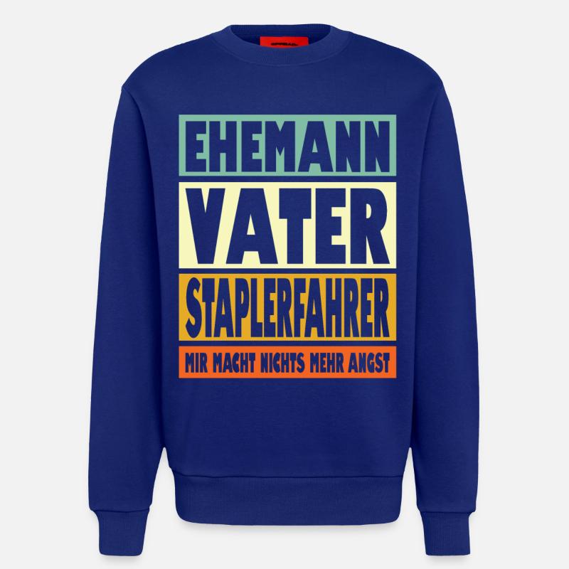 Staplerfahrer Vater Ehemann Held - Sweatshirt - made by SPREAD  - Iconic Blue