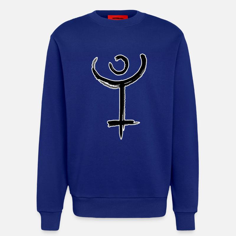Symbole d’astrologie de Pluton - Sweat bio décontracté fabriqué en UE - Iconic Blue
