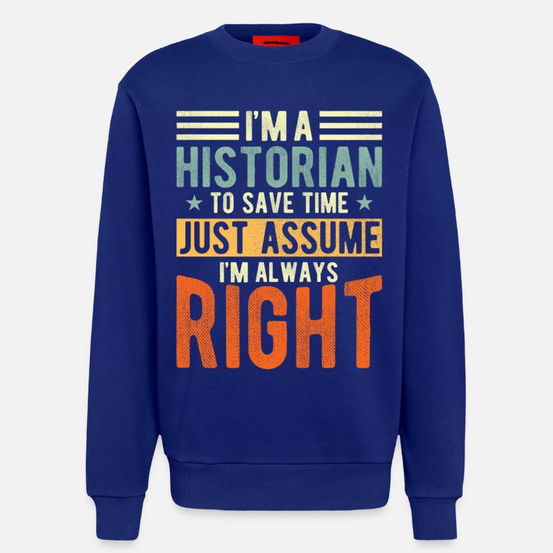 Historian - Sweatshirt - made by SPREAD  - Iconic Blue