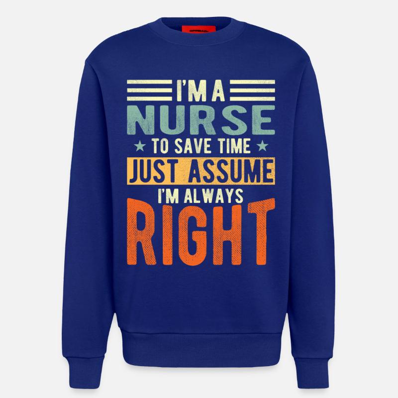 Krankenschwester - Sweatshirt - made by SPREAD  - Iconic Blue
