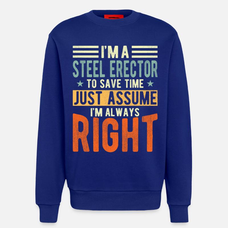 Stahl -eektor - Sweatshirt - made by SPREAD  - Iconic Blue
