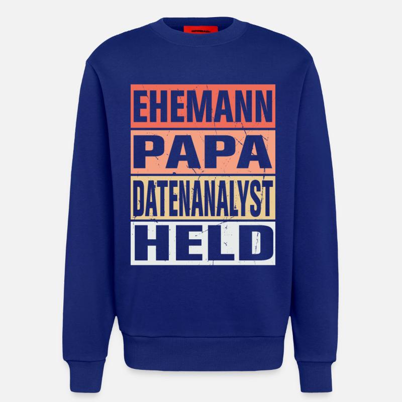 Datenanalyst Vater Ehemann Held - Sweatshirt - made by SPREAD  - Iconic Blue