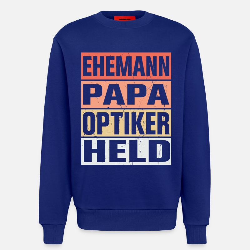 Optiker Vater Ehemann Held - Sweatshirt - made by SPREAD  - Iconic Blue