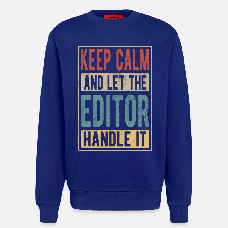 Editor Retro Geschenk - Sweatshirt - made by SPREAD - Iconic Blue