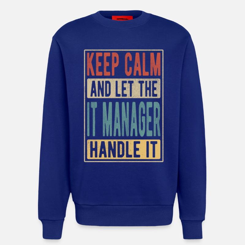 It Manager Retro Gift - Sweatshirt - made by SPREAD - Iconic Blue