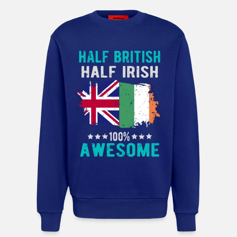 Halb Brite Halb Ire - Sweatshirt - made by SPREAD  - Iconic Blue
