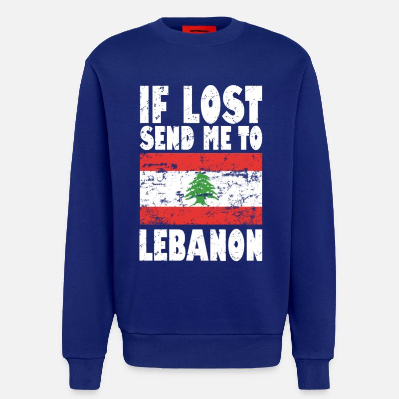 Libanon Flagge Spruch - Sweatshirt - made by SPREAD  - Iconic Blue
