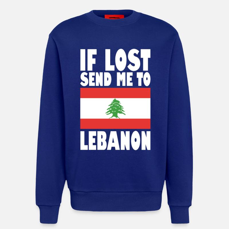 Libanon Flagge Spruch - Sweatshirt - made by SPREAD  - Iconic Blue