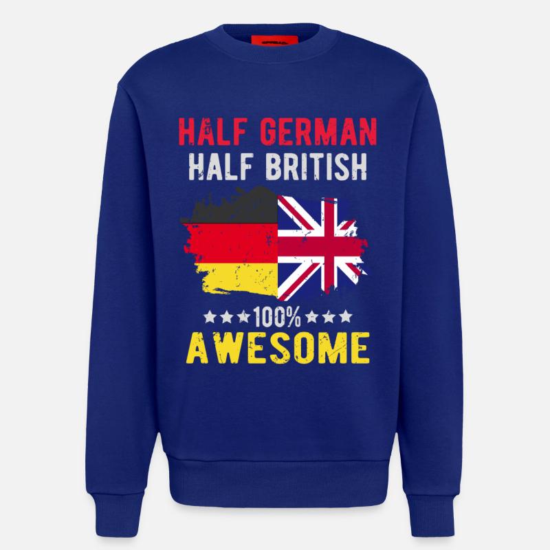 Halb Deutsch Halb Britisch - Sweatshirt - made by SPREAD  - Iconic Blue