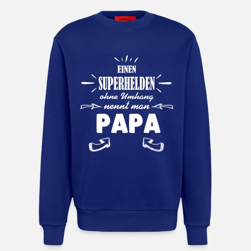 Superheld - Papa - Sweatshirt - made by SPREAD  - Iconic Blue