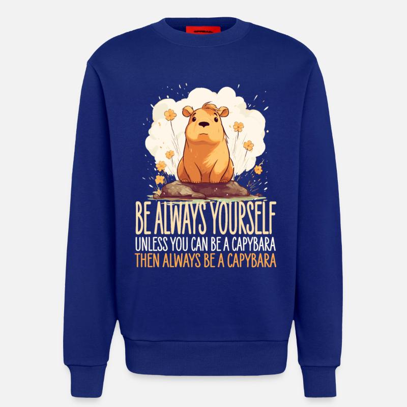 Capybara Immer Du Selbst - Sweatshirt - made by SPREAD - Iconic Blue