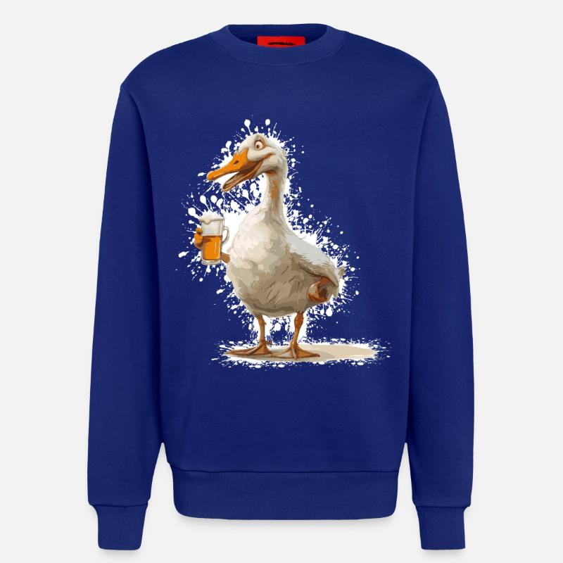 Gans Bier Lustig - Sweatshirt - made by SPREAD  - Iconic Blue