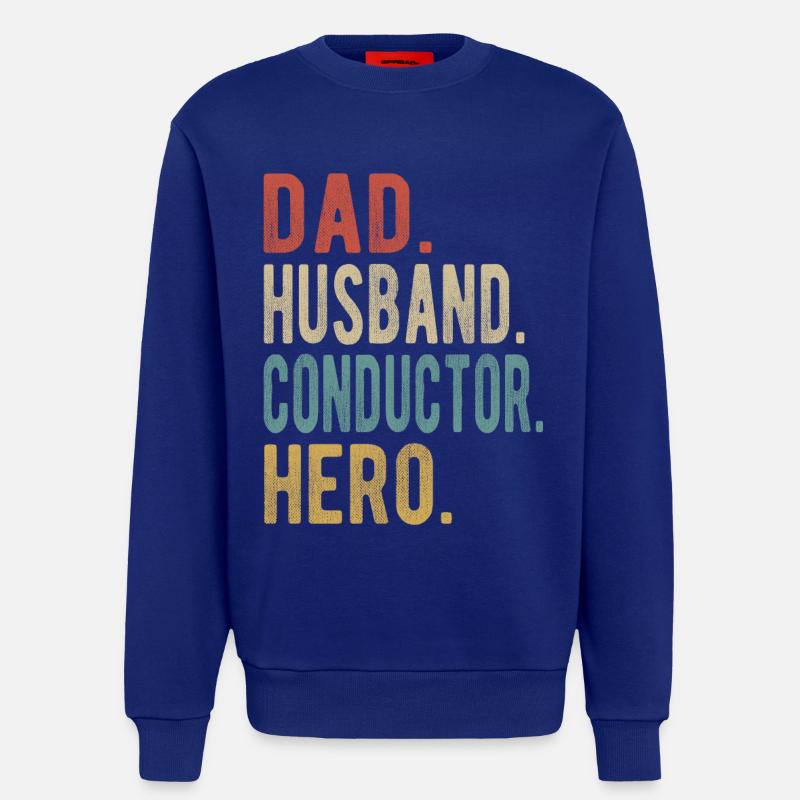 Dirigent, Papa, Ehemann, Held - Sweatshirt - made by SPREAD  - Iconic Blue