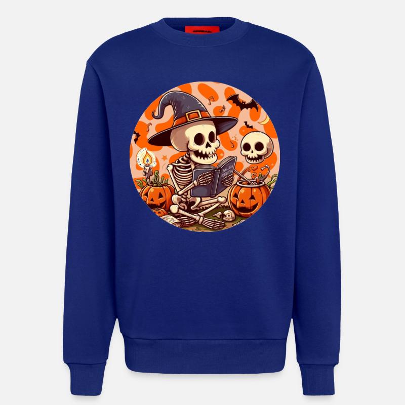 Mr. Bone Spooky Halloween 2 - Sweatshirt - made by SPREAD  - Iconic Blue