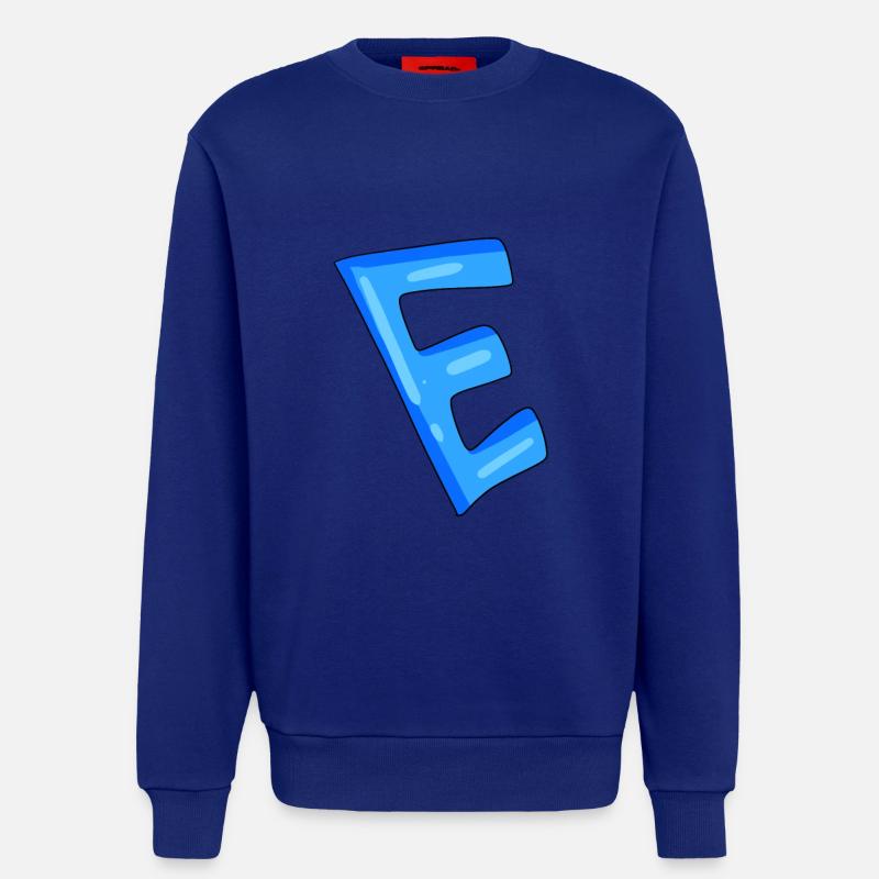 Buchstabe E Anfangsbuchstabe - Sweatshirt - made by SPREAD  - Iconic Blue