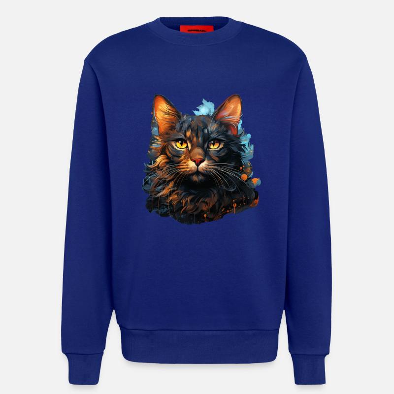 Katze - Sweatshirt - made by SPREAD - Iconic Blue