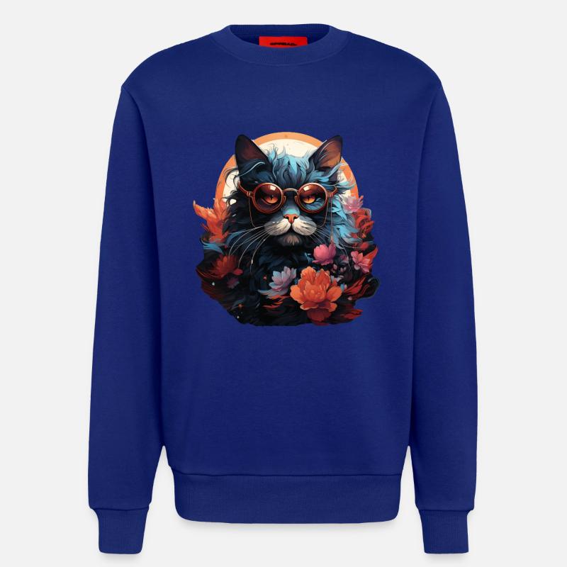 Katze - Sweatshirt - made by SPREAD - Iconic Blue