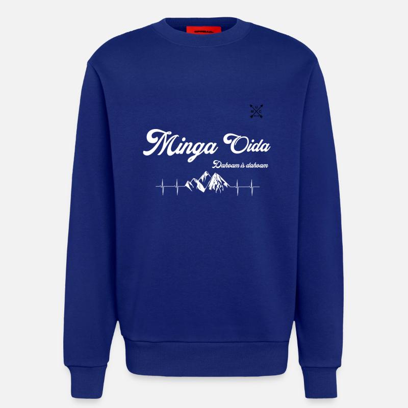 Minga Oida Stuff - Sweat bio décontracté fabriqué en UE - Iconic Blue