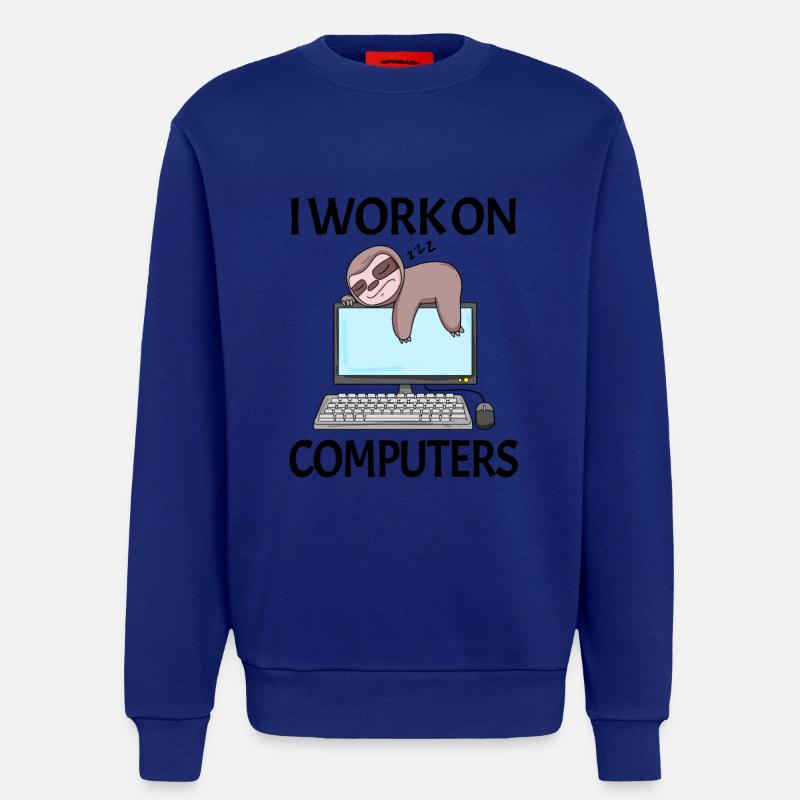 Computer Nerd Programmierer Herren Geschenk - Sweatshirt - made by SPREAD  - Iconic Blue