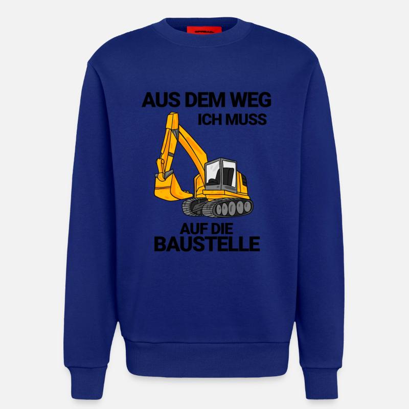 Baustelle Bagger Baggerfahrer Geschenk - Sweatshirt - made by SPREAD - Iconic Blue