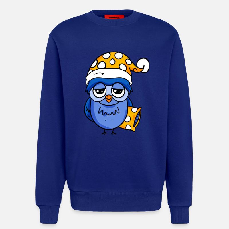 Schläfrige Eule - Sweatshirt - made by SPREAD  - Iconic Blue