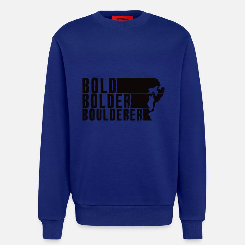 Bold Bolder Boulderer Bouldering Bouldering - Sweatshirt - made by SPREAD - undefined