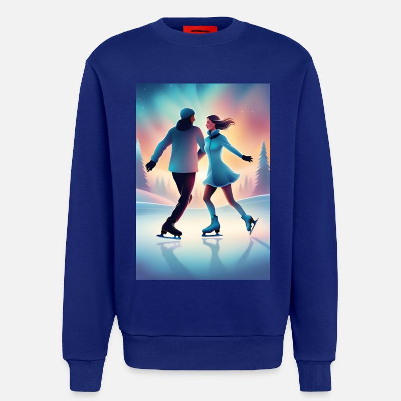 Süßes Eislaufpaar - Sweatshirt - made by SPREAD  - Iconic Blue