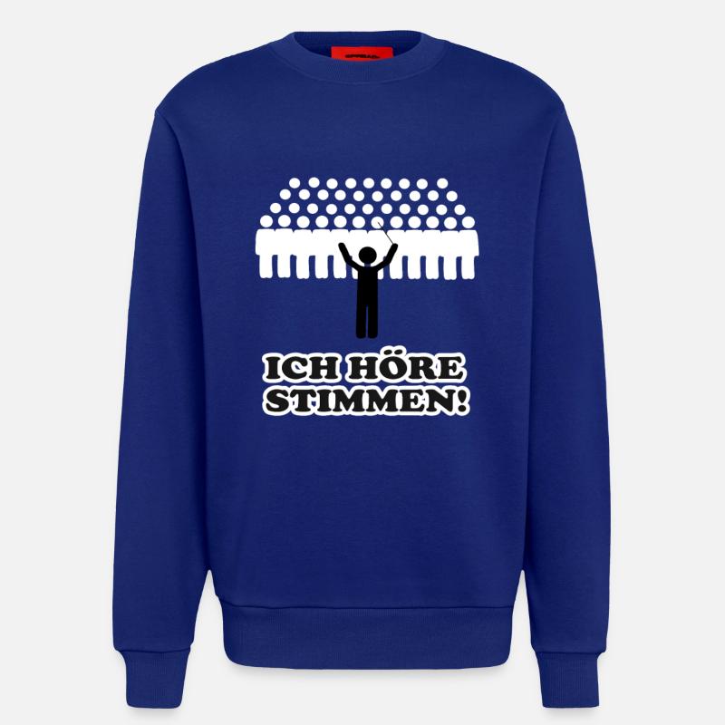 Ich höre Stimmen Dirigent - Sweatshirt - made by SPREAD  - Iconic Blue