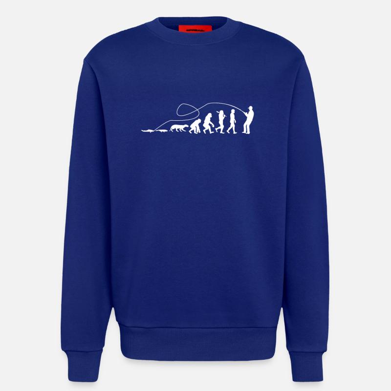 Evolution Angler TShirt - Sweat bio décontracté fabriqué en UE - Iconic Blue