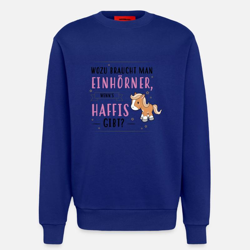 Wozu Einhörner Haflinger - Sweatshirt - made by SPREAD  - Iconic Blue
