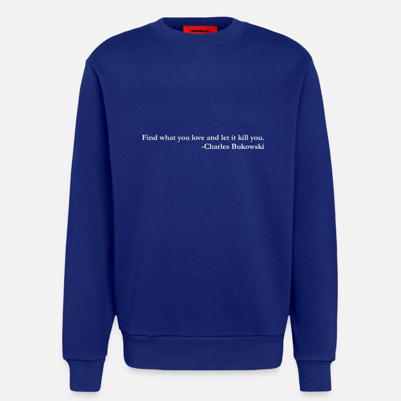 bukowski weiss - Sweatshirt - made by SPREAD  - Iconic Blue