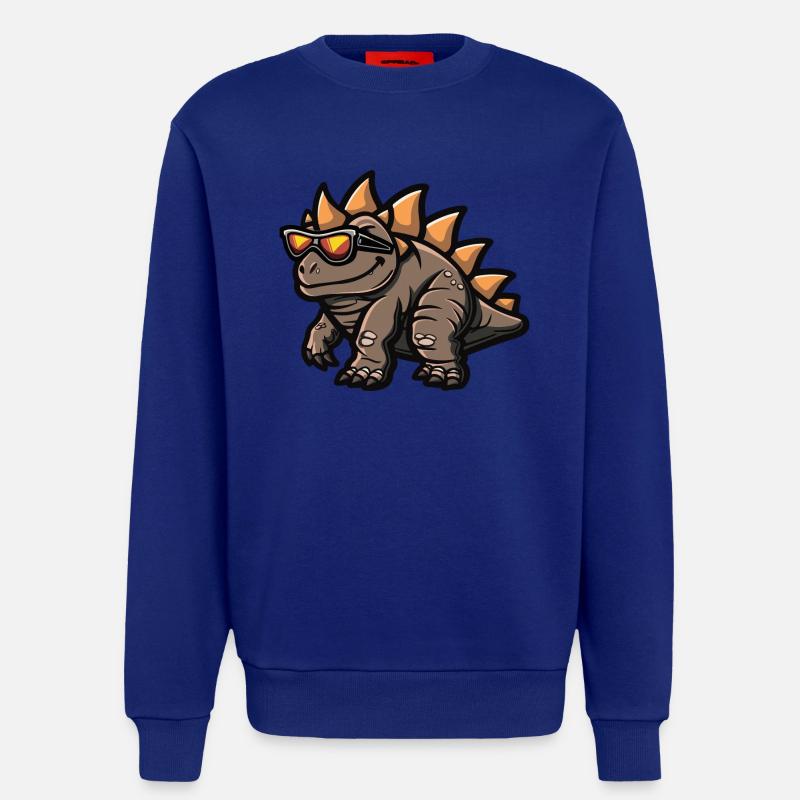 Dinosaurier stegosaurus Comic Cool - Sweatshirt - made by SPREAD  - Iconic Blue