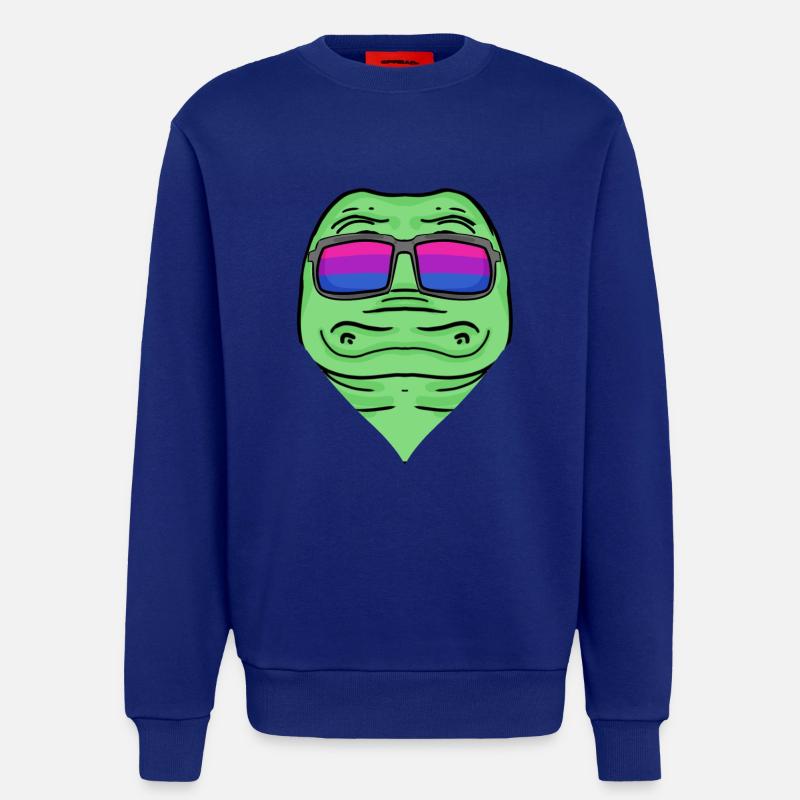 Bisexuell Krokodil Geschenk - Sweatshirt - made by SPREAD  - Iconic Blue