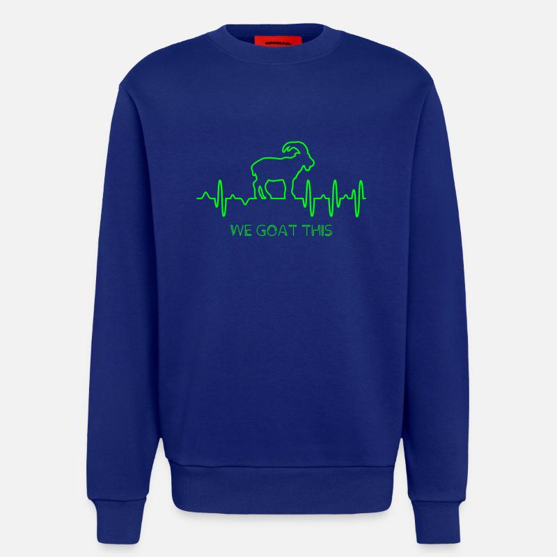 Ziege EKG - Sweatshirt - made by SPREAD  - Iconic Blue