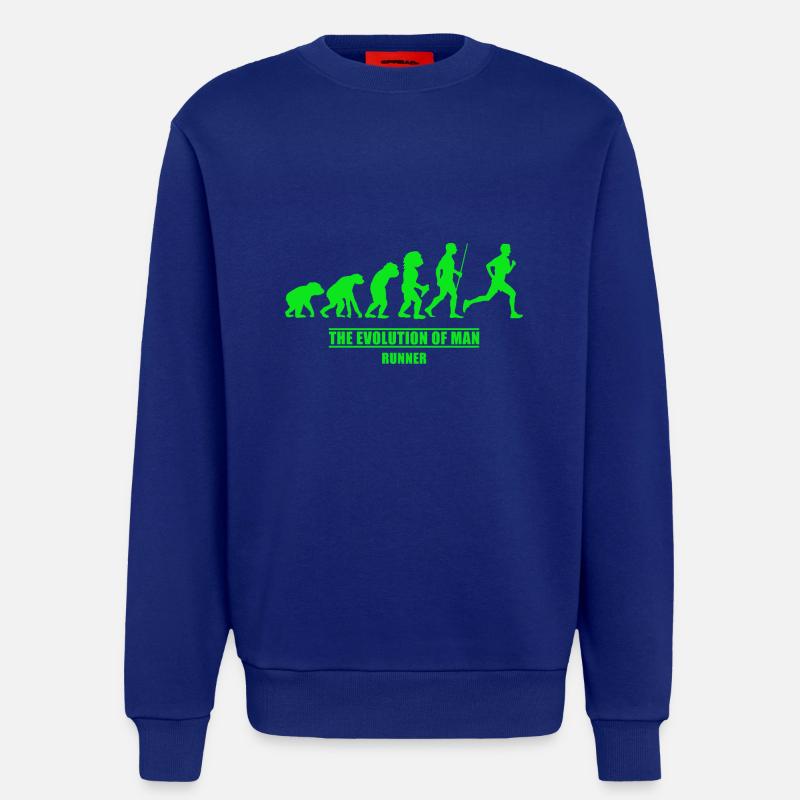 Läufer Evolution Läufer - Sweatshirt - made by SPREAD  - Iconic Blue