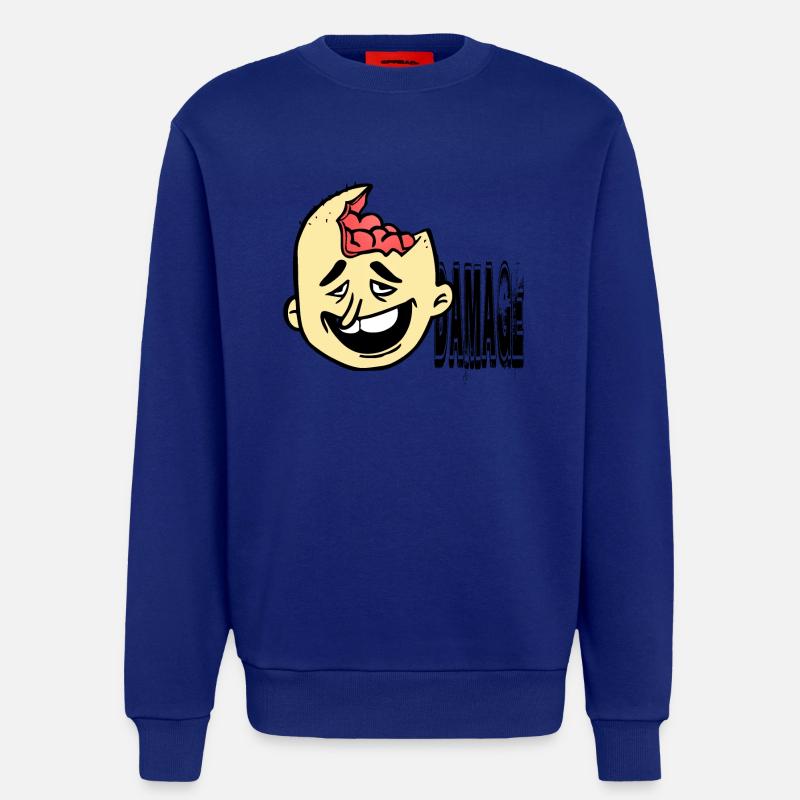 Dumm behindert Idiot - Sweatshirt - made by SPREAD  - Iconic Blue