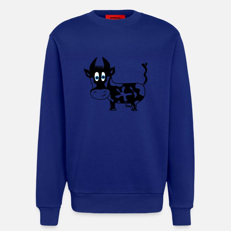 Kuh schwarz Flecken Tier Geschenkidee - Sweatshirt - made by SPREAD  - Iconic Blue
